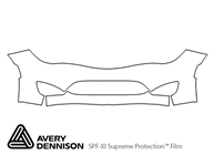 Chrysler Pacifica 2017-2020 Avery Dennison Clear Bra Bumper Paint Protection Kit Diagram