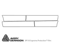 Dodge Caliber 2007-2012 Avery Dennison Clear Bra Door Cup Paint Protection Kit Diagram