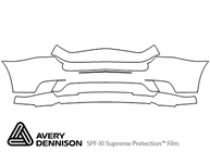 Dodge Charger 2011-2014 Avery Dennison Clear Bra Bumper Paint Protection Kit Diagram