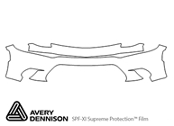 Dodge Charger 2015-2022 Avery Dennison Clear Bra Bumper Paint Protection Kit Diagram