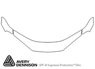 Dodge Intrepid 1998-2004 Avery Dennison Clear Bra Hood Paint Protection Kit Diagram