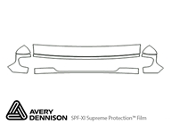 Ford E-150 2003-2007 Avery Dennison Clear Bra Hood Paint Protection Kit Diagram