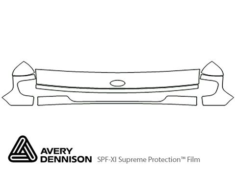 Avery Dennison™ Ford E-350 1997-2002 Paint Protection Kit - Hood