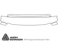 Ford Excursion 2005-2005 Avery Dennison Clear Bra Hood Paint Protection Kit Diagram