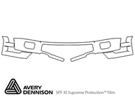 Ford F-150 2015-2017 Avery Dennison Clear Bra Bumper Paint Protection Kit Diagram