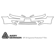 Ford Five Hundred 2005-2007 Avery Dennison Clear Bra Bumper Paint Protection Kit Diagram