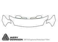 Ford Five Hundred 2005-2007 Avery Dennison Clear Bra Hood Paint Protection Kit Diagram