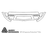 Ford Freestyle 2005-2007 Avery Dennison Clear Bra Bumper Paint Protection Kit Diagram