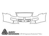 Ford Fusion 2006-2009 Avery Dennison Clear Bra Bumper Paint Protection Kit Diagram