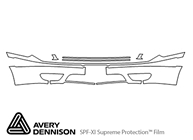 Ford Taurus 2004-2007 Avery Dennison Clear Bra Bumper Paint Protection Kit Diagram