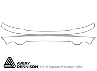 Ford Windstar 1999-2003 Avery Dennison Clear Bra Bumper Paint Protection Kit Diagram