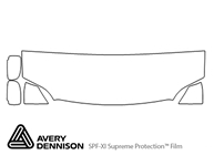 Ford Windstar 1999-2003 Avery Dennison Clear Bra Hood Paint Protection Kit Diagram