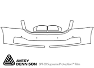 GMC Yukon 2015-2020 Avery Dennison Clear Bra Bumper Paint Protection Kit Diagram