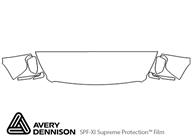 GMC Yukon 2015-2023 Avery Dennison Clear Bra Hood Paint Protection Kit Diagram