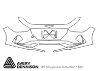 Genesis G70 2019-2023 Avery Dennison Clear Bra Bumper Paint Protection Kit Diagram