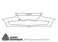 Genesis G90 2017-2019 Avery Dennison Clear Bra Bumper Paint Protection Kit Diagram