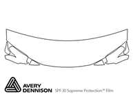 Honda Accord 2016-2017 Avery Dennison Clear Bra Hood Paint Protection Kit Diagram