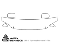 Honda CR-V 1997-2001 Avery Dennison Clear Bra Hood Paint Protection Kit Diagram