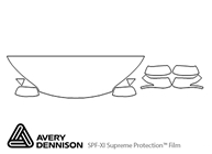 Honda CR-V 2012-2016 Avery Dennison Clear Bra Hood Paint Protection Kit Diagram