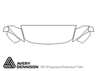 Honda CR-Z 2013-2016 Avery Dennison Clear Bra Hood Paint Protection Kit Diagram