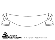 Honda Fit 2015-2020 Avery Dennison Clear Bra Hood Paint Protection Kit Diagram