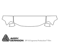 Honda Pilot 2009-2015 Avery Dennison Clear Bra Hood Paint Protection Kit Diagram