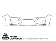 Hyundai Elantra 2019-2020 Avery Dennison Clear Bra Bumper Paint Protection Kit Diagram