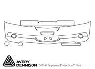 Hyundai Tiburon 2002-2004 Avery Dennison Clear Bra Bumper Paint Protection Kit Diagram