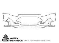 Hyundai Veloster 2019-2022 Avery Dennison Clear Bra Bumper Paint Protection Kit Diagram