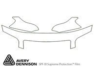 Hyundai XG300 2001-2001 Avery Dennison Clear Bra Hood Paint Protection Kit Diagram