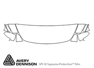 Infiniti M56 2011-2013 Avery Dennison Clear Bra Hood Paint Protection Kit Diagram