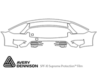 Infiniti Q70 2015-2019 Avery Dennison Clear Bra Bumper Paint Protection Kit Diagram