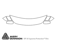 Infiniti QX60 2014-2015 Avery Dennison Clear Bra Hood Paint Protection Kit Diagram
