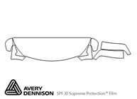 Infiniti QX80 2014-2017 Avery Dennison Clear Bra Hood Paint Protection Kit Diagram