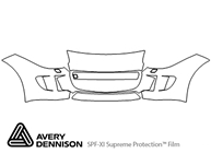 Jaguar F-Type 2014-2017 Avery Dennison Clear Bra Bumper Paint Protection Kit Diagram
