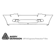 Jeep Grand Cherokee 2008-2010 Avery Dennison Clear Bra Bumper Paint Protection Kit Diagram