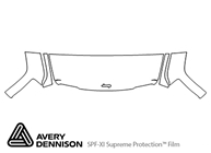 Jeep Liberty 2008-2012 Avery Dennison Clear Bra Hood Paint Protection Kit Diagram