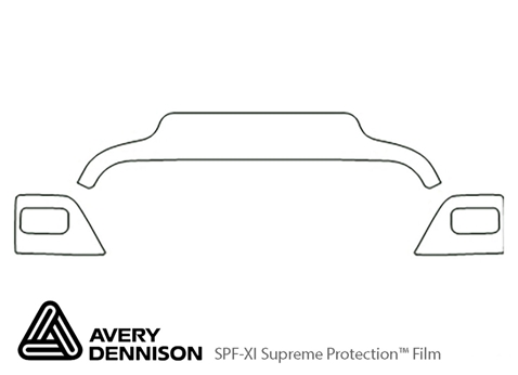 Avery Dennison™ Jeep Wrangler 2003-2006 Paint Protection Kit - Hood