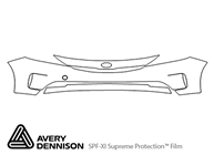Kia Forte 2017-2018 Avery Dennison Clear Bra Bumper Paint Protection Kit Diagram