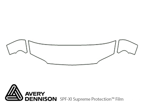 Avery Dennison™ Kia Spectra 2002-2004 Paint Protection Kit - Hood