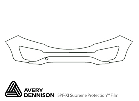 Avery Dennison™ Kia Sportage 2011-2016 Paint Protection Kit - Bumper