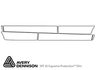 Kia Sportage 2017-2022 Avery Dennison Clear Bra Door Cup Paint Protection Kit Diagram