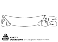 Kia Sportage 2017-2022 Avery Dennison Clear Bra Hood Paint Protection Kit Diagram