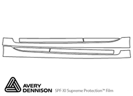 Kia Stinger 2018-2023 Avery Dennison Clear Bra Door Cup Paint Protection Kit Diagram