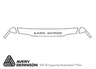 Land Rover Discovery 2003-2004 Avery Dennison Clear Bra Hood Paint Protection Kit Diagram