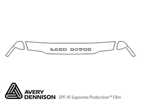 Avery Dennison™ Land Rover Discovery 2003-2004 Paint Protection Kit - Hood