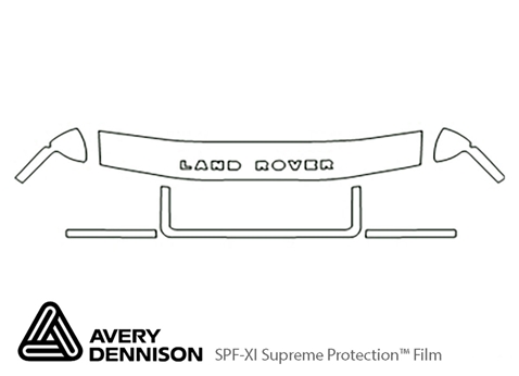 Avery Dennison™ Land Rover Discovery II 2000-2002 Paint Protection Kit - Hood