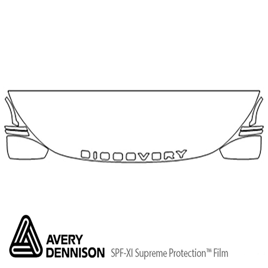 Land Rover Discovery Sport 2015-2020 Avery Dennison Clear Bra Hood Paint Protection Kit Diagram