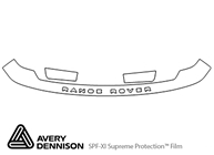 Land Rover Range Rover 2003-2009 Avery Dennison Clear Bra Hood Paint Protection Kit Diagram