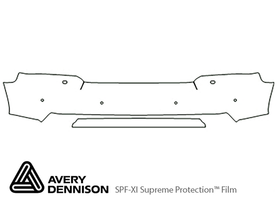 Land Rover Range Rover 2010-2012 Avery Dennison Clear Bra Bumper Paint Protection Kit Diagram